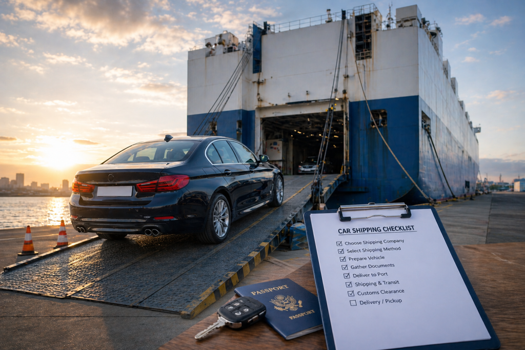 How to ship a car from USA step by step